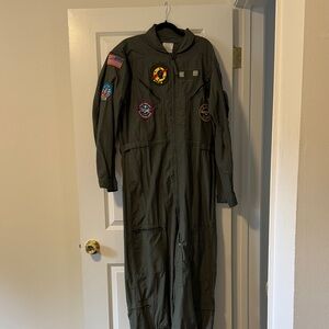 Rothco Olive Flight Suit with Colorful Patches
